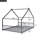 Full Size Metal House Bed | OROA Kids