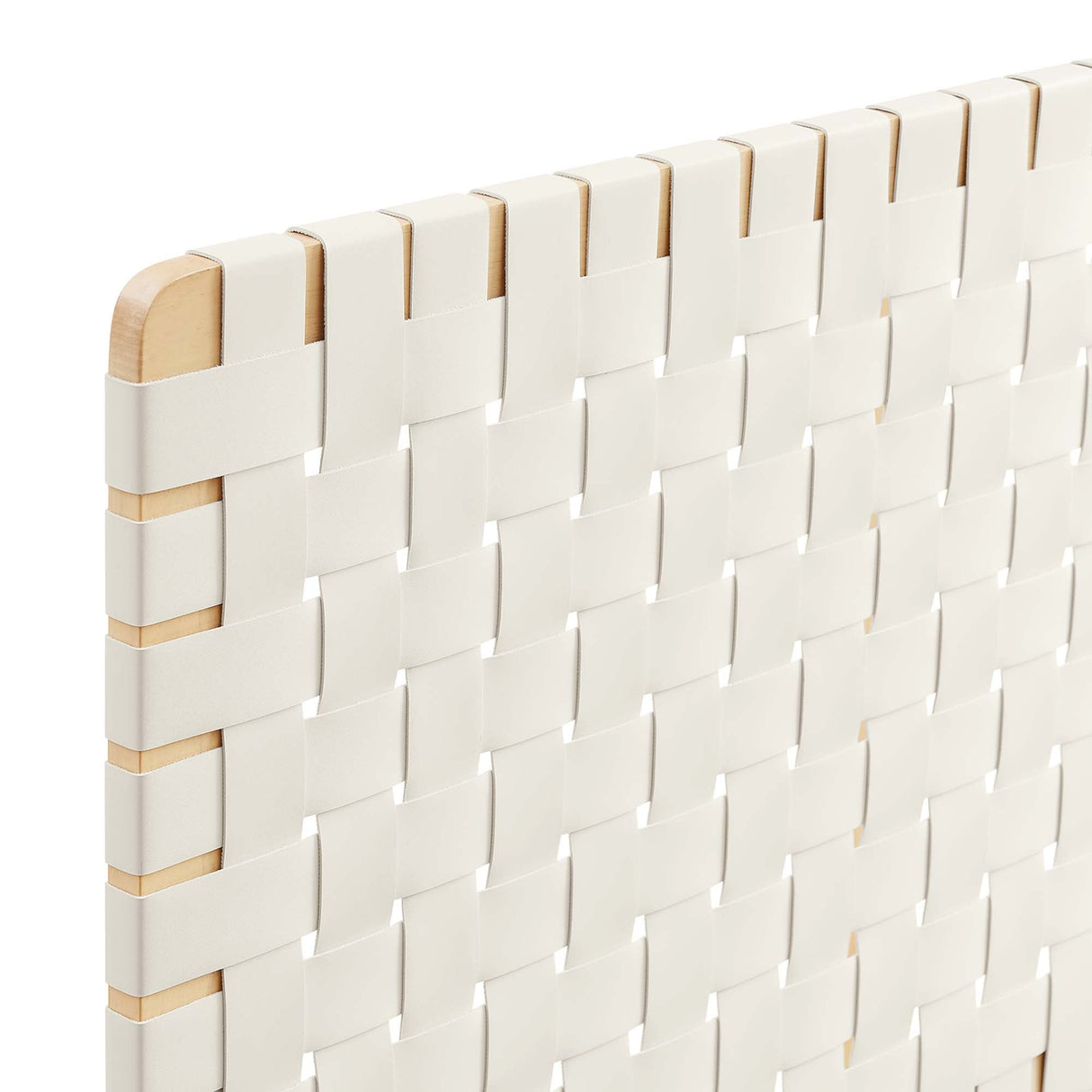 Weave Wall-Mount Vegan Leather Twin Headboard - OROA