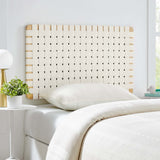 Weave Wall-Mount Vegan Leather Twin Headboard - OROA