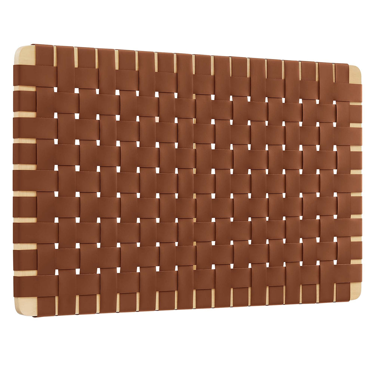 Weave Wall-Mount Vegan Leather Twin Headboard - OROA