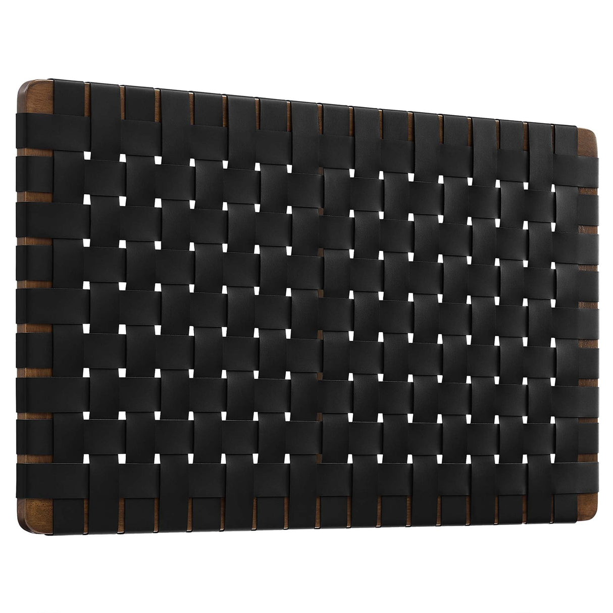 Weave Wall-Mount Vegan Leather Twin Headboard - OROA