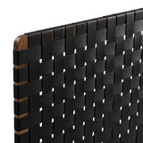 Weave Wall-Mount Vegan Leather Twin Headboard - OROA
