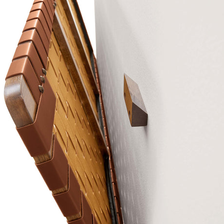 Weave Wall-Mount Vegan Leather Twin Headboard | OROA