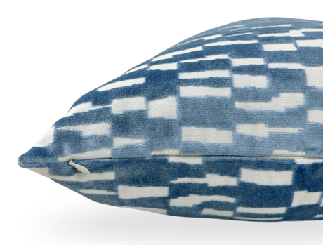 Marine Blue Accent Throw Pillow Cover | DEKOWE