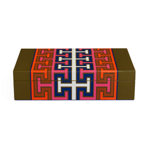 Patterned Lacquer Box L | Jonathan Adler Madrid | Oroa.com