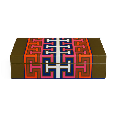 Patterned Lacquer Box L | Jonathan Adler Madrid | Oroa.com