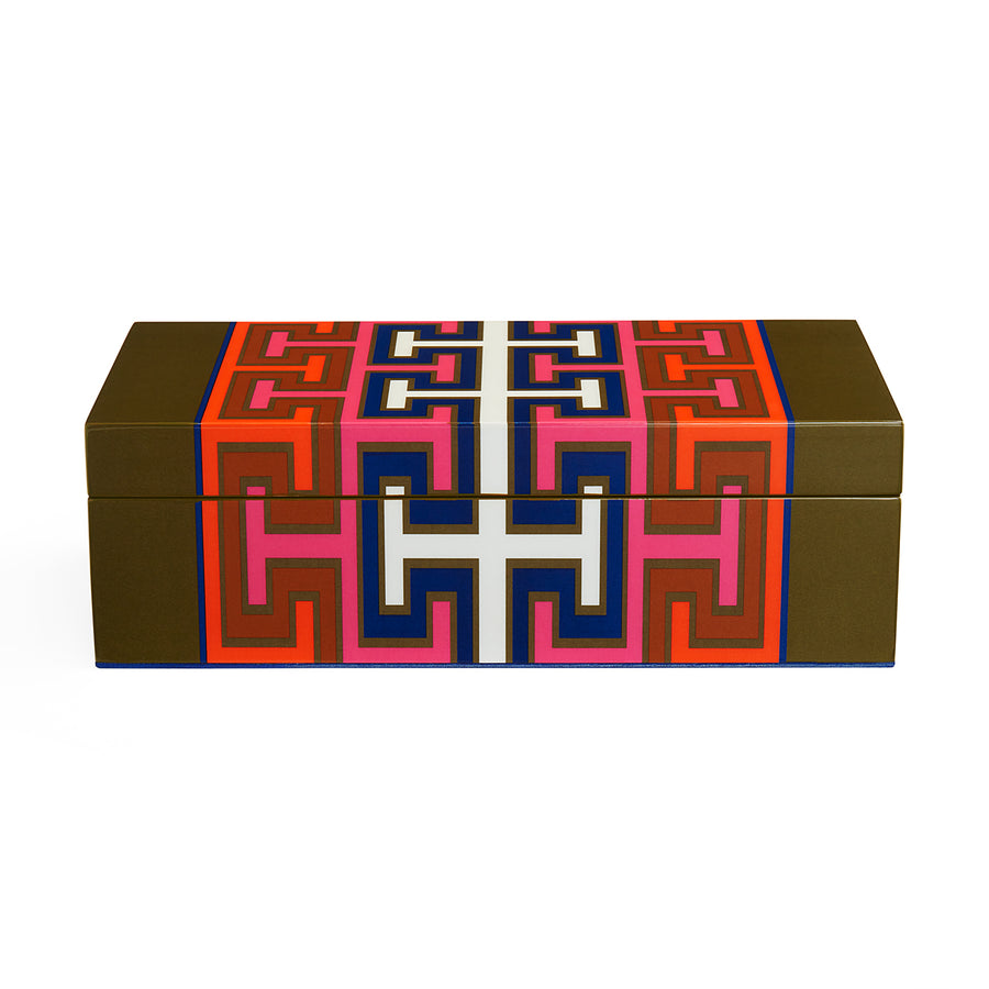 Patterned Lacquer Box S | Jonathan Adler Madrid | Oroa.com