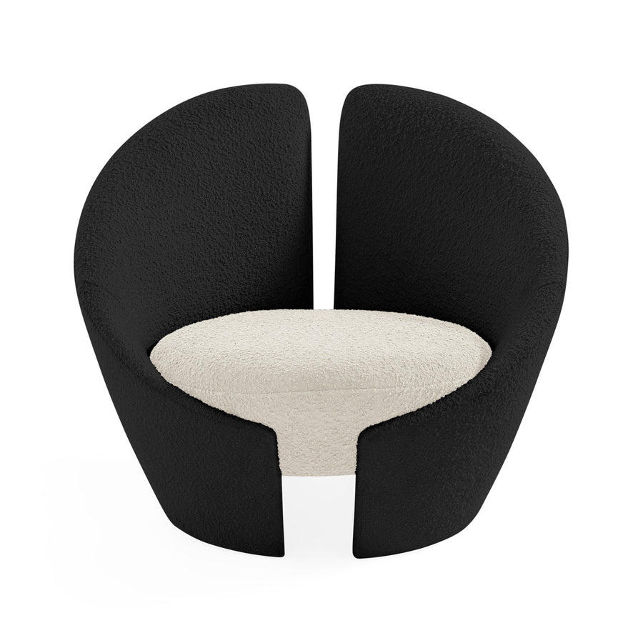 Two-Toned Bouclé Lounge Chair | Jonathan Adler Marais | Oroa.com