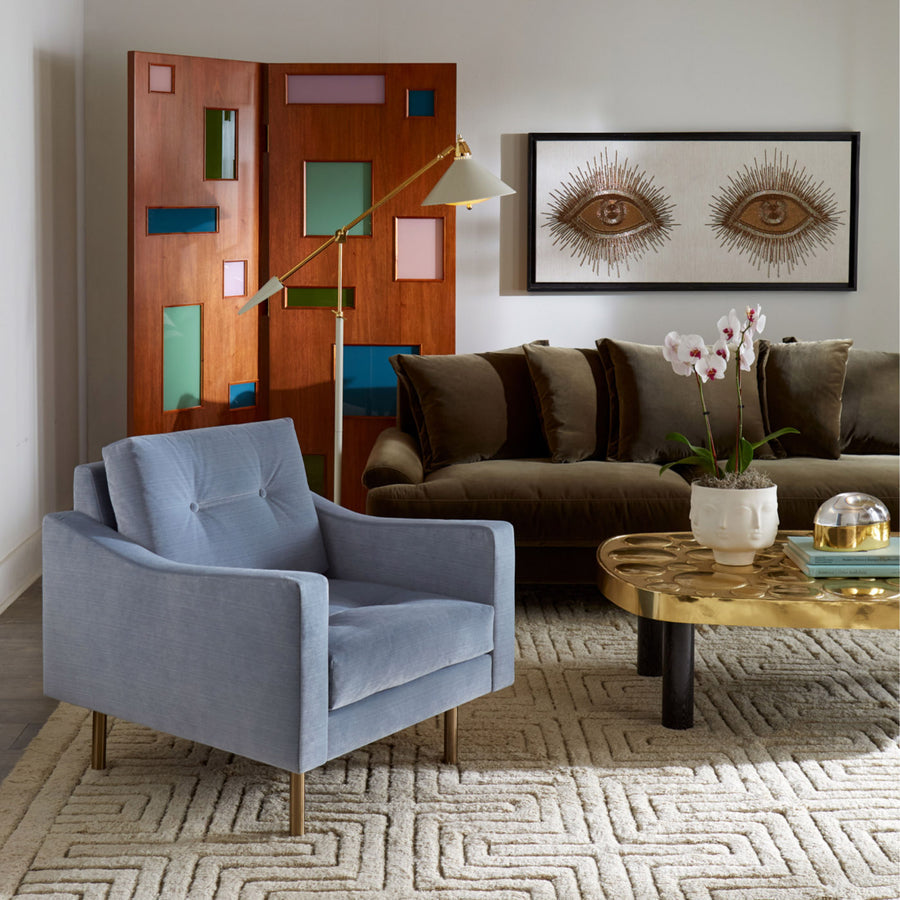 White Lacquered Task Floor Lamp | Jonathan Adler Maxime