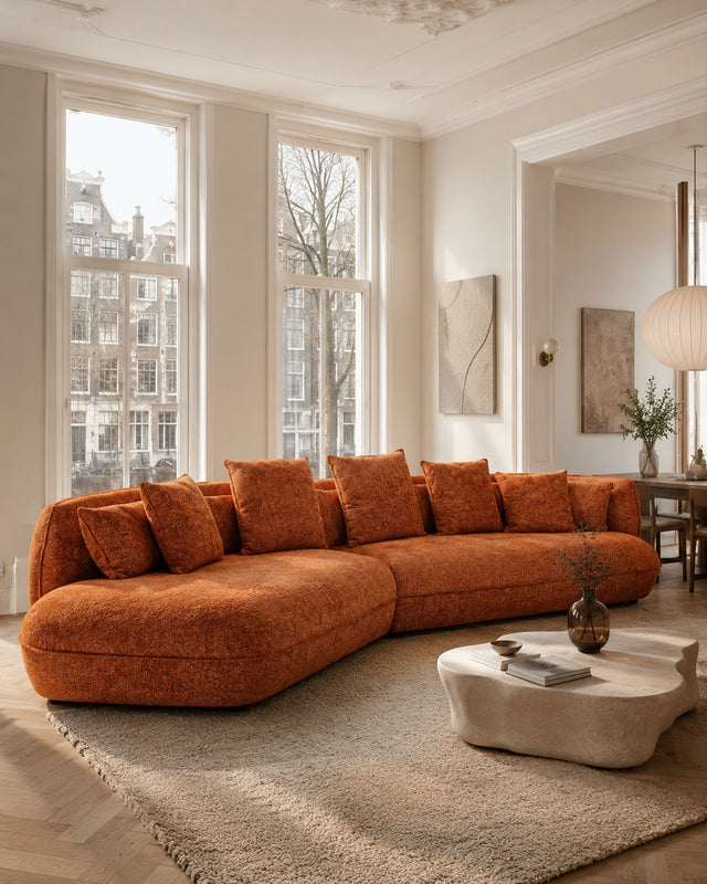 Modern Minimalist Sofa orange - www.oroa.com