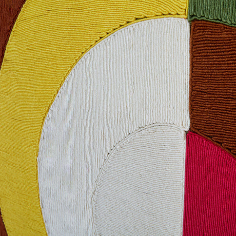 Multicolored Concentric Corded Art | Jonathan Adler Monterey Bullseye | Oroa.com