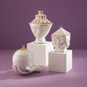 White Porcelain Gilded Box | Jonathan Adler Eve | Oroa.com