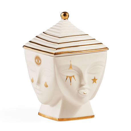 Porcelain Face Gilded Box | Jonathan Adler Masquerade | Oroa.com