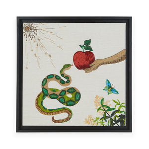 Multicolored Beaded Wall Art | Jonathan Adler Muse Snake & Apple | Oroa.com