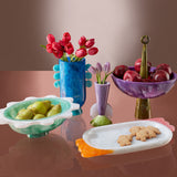Blue Marbleized Vase | Jonathan Adler Mustique Disc | Oroa.com