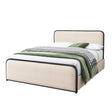 Modern European furniture - Queen Size Metal Bed Frame with Headboard - www.oroa.com