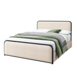 Modern European furniture - Queen Size Metal Bed Frame with Headboard - www.oroa.com