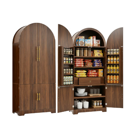8-Door Kitchen Pantry Cabinet | OROA