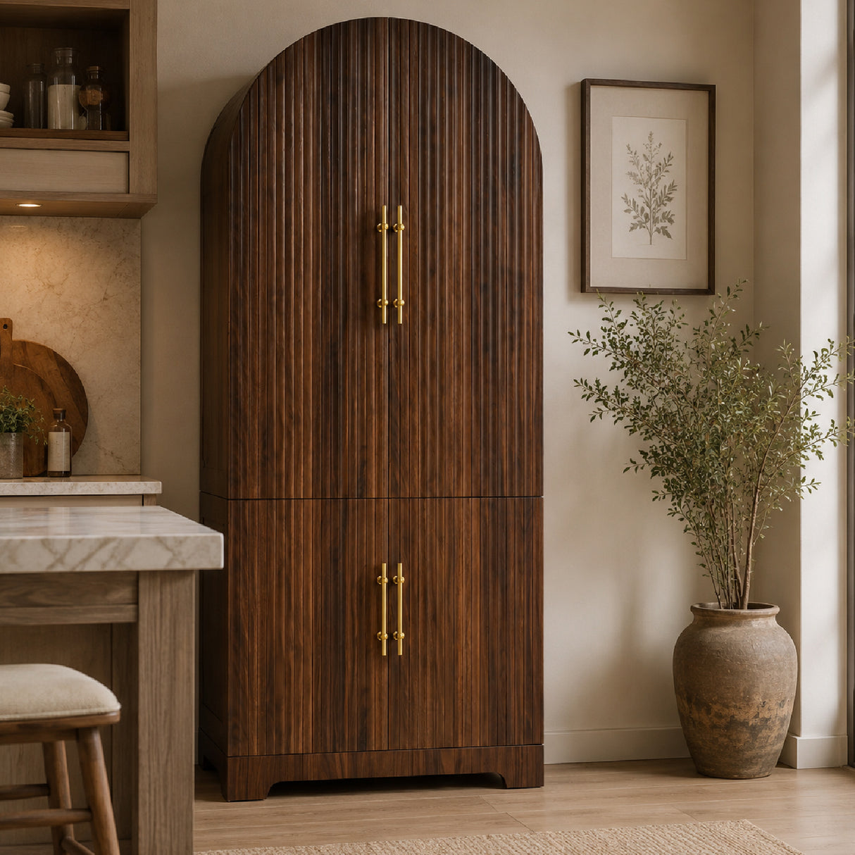 8-Door Kitchen Pantry Cabinet | OROA
