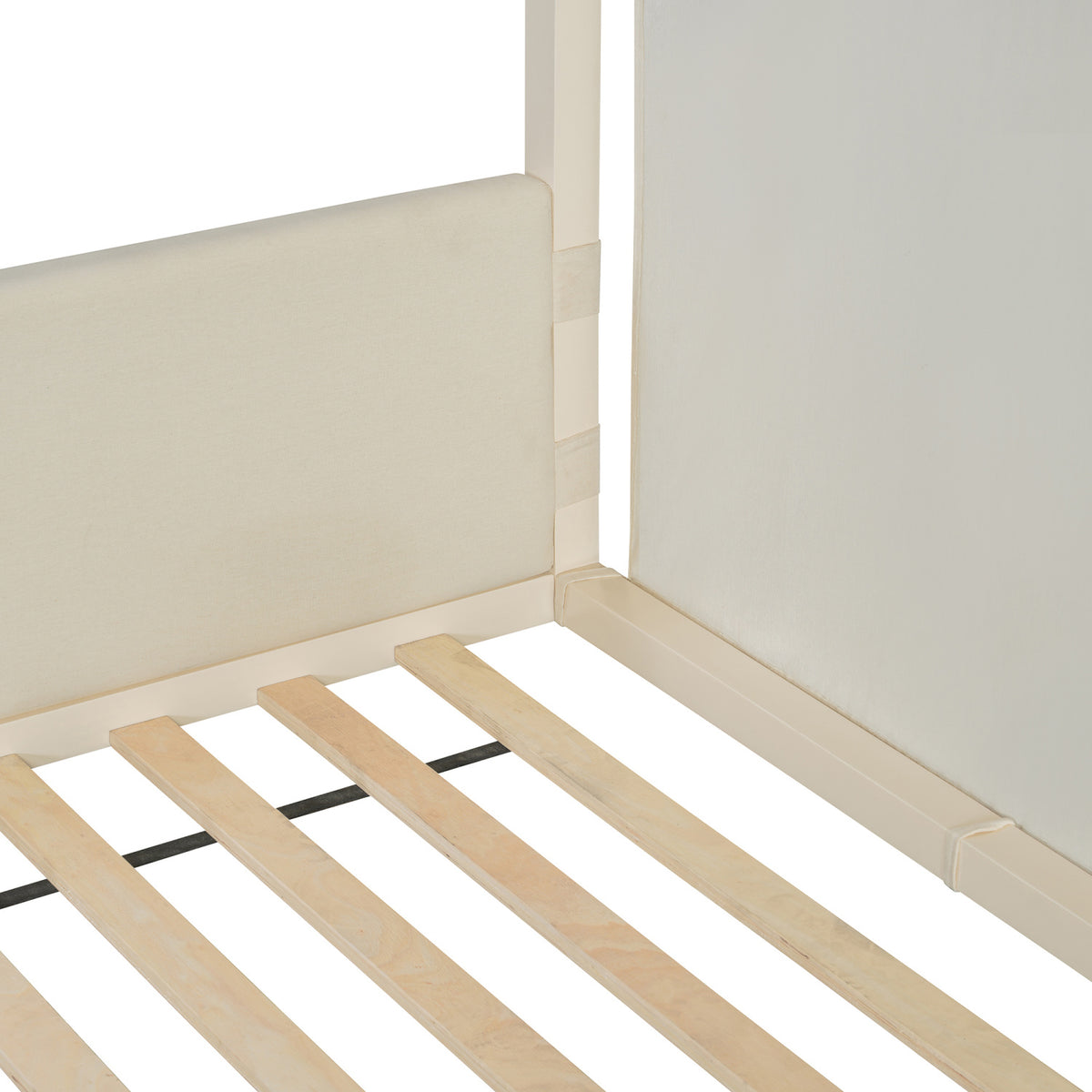 Breathable Linen Canopy Twin Bed | OROA Kids