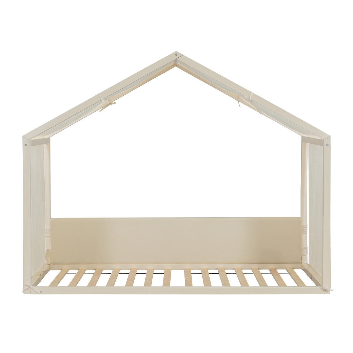 Breathable Linen Canopy Twin Bed | OROA Kids