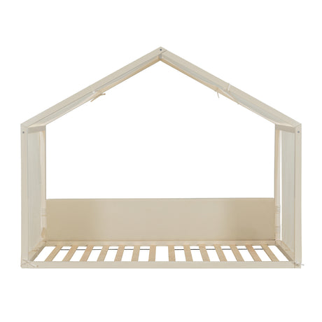 Breathable Linen Canopy Twin Bed - OROA Kids - view 3