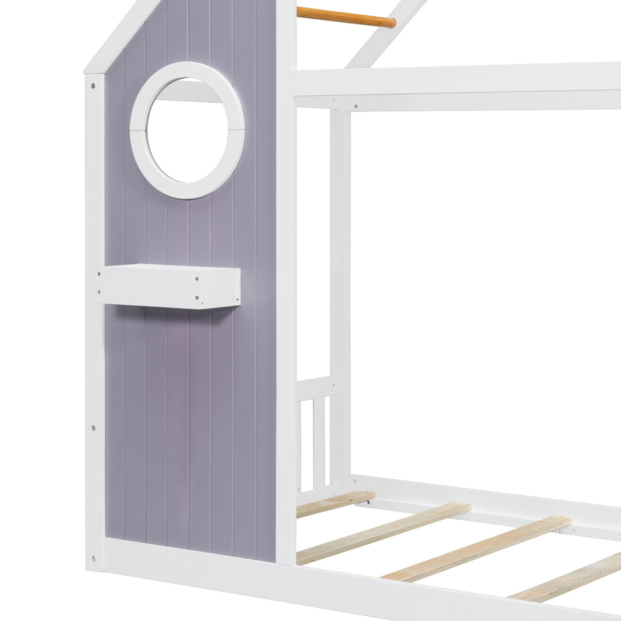 Purple Twin House Bed with Slide | OROA Kids