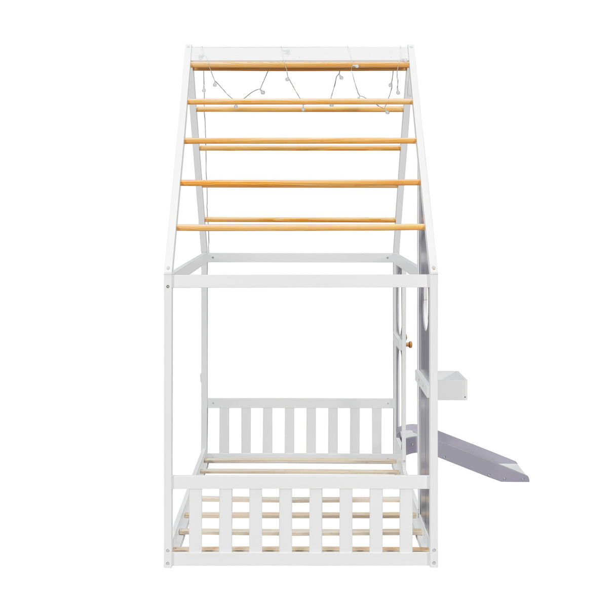 Purple Twin House Bed with Slide | OROA Kids