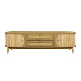 Modern Farmhouse Rattan TV Stand | OROA