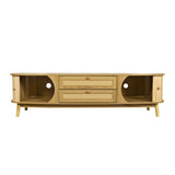Modern Farmhouse Rattan TV Stand | OROA