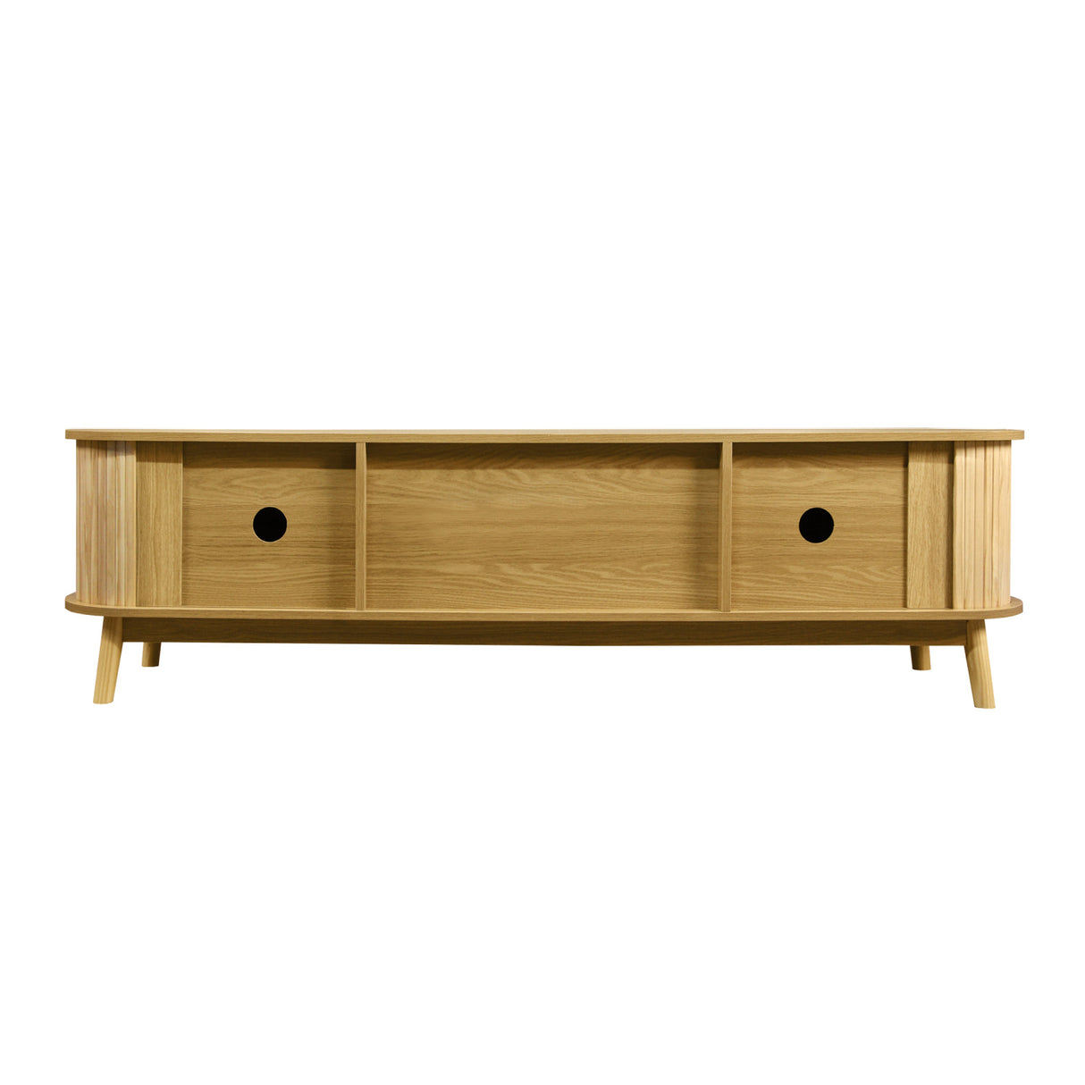 Modern Farmhouse Rattan TV Stand | OROA