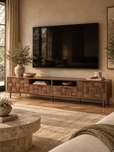 Modern European furniture - Dark Brown Media Unit - www.oroa.com