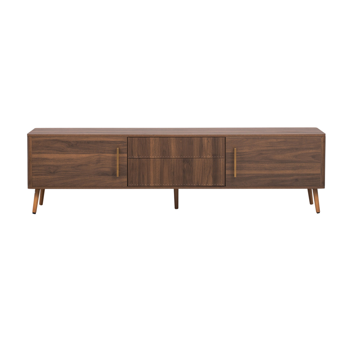 Mid Century TV Stand with 2 Drawers | OROA