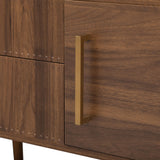 Mid Century TV Stand with 2 Drawers | OROA