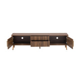 Mid Century TV Stand with 2 Drawers | OROA