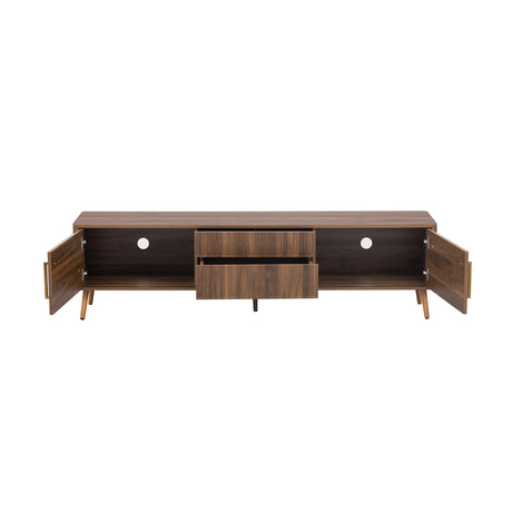 Mid Century TV Stand with 2 Drawers | OROA