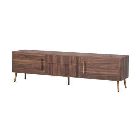 Mid Century TV Stand with 2 Drawers | OROA