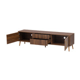 Mid Century TV Stand with 2 Drawers | OROA