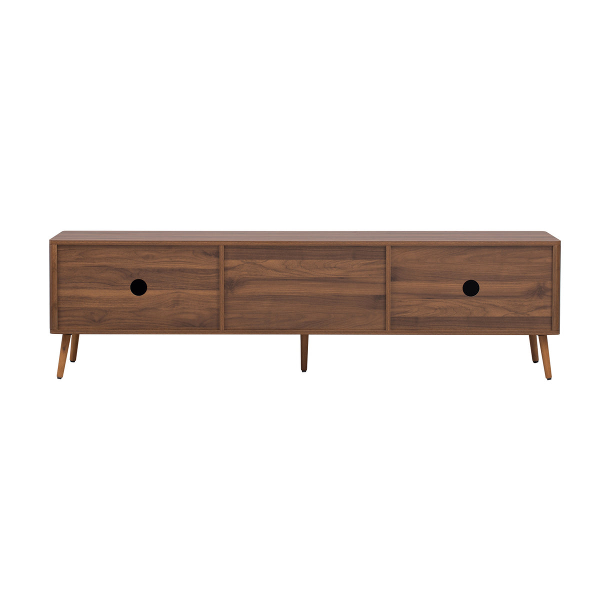 Mid Century TV Stand with 2 Drawers | OROA