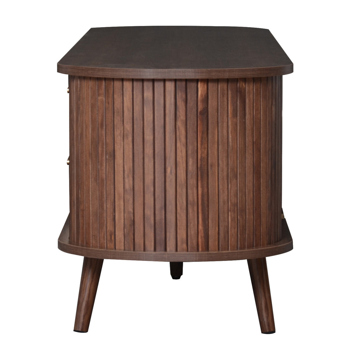 80" Modern Dark Brown TV Stand | OROA