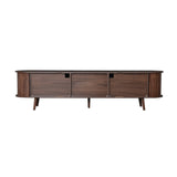 80" Modern Dark Brown TV Stand | OROA