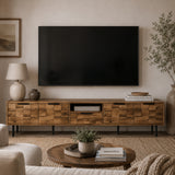 Natural Wood TV Stand | OROA