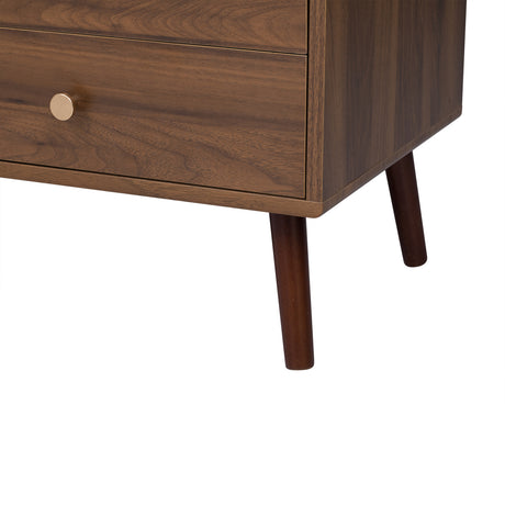 76" Modern Minimal Glass-Doors TV Stand | OROA