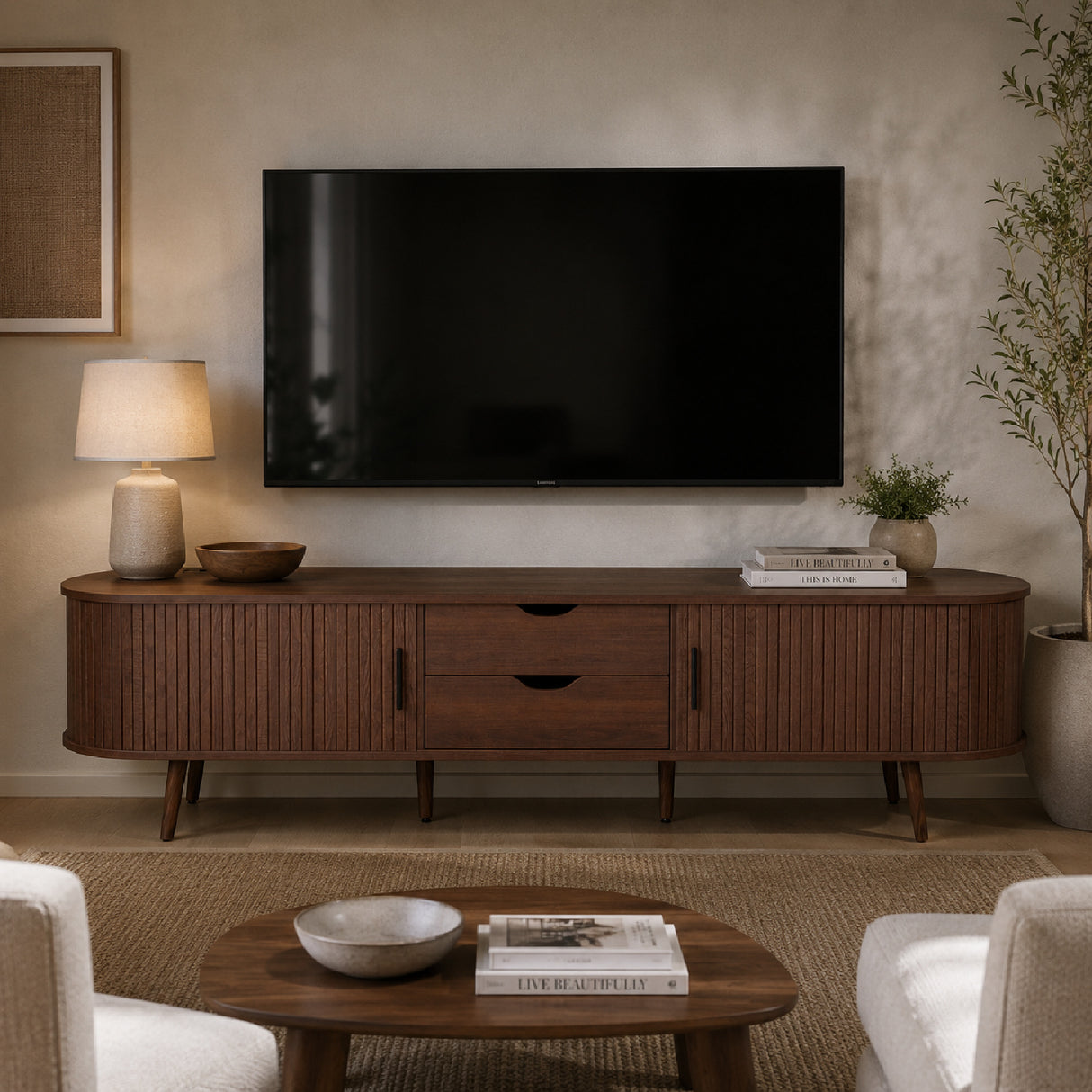 Mid Century Multifunctional Media Unit | OROA