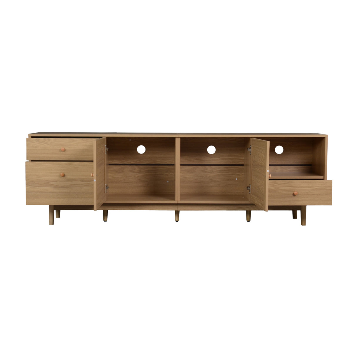 Modern Wood Media TV Console | OROA