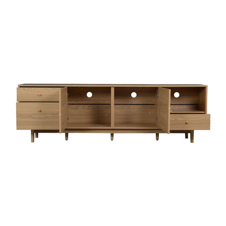 Modern Wood Media TV Console | OROA