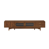 2 Drawers Solid Wood TV Cabinet | OROA