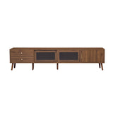 Modern Glass-Doors TV Stand | OROA