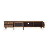 Modern Glass-Doors TV Stand | OROA