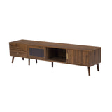 Modern Glass-Doors TV Stand | OROA